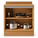 Ver imagem 5 de Balcão de Cozinha 80 cm Áurea 100% MDF Cinamomo/Fendi