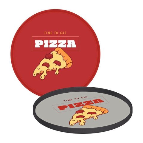 Prato Tramontina Pizza em Polipropileno Cinza 20 Cm