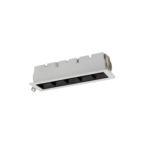 Spot de Embutir Blumenau Íris Led 10w Bivolt Branco / Preto 3000k Luz Amarela