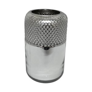 Vaso Decorativo Vidro Prata - G