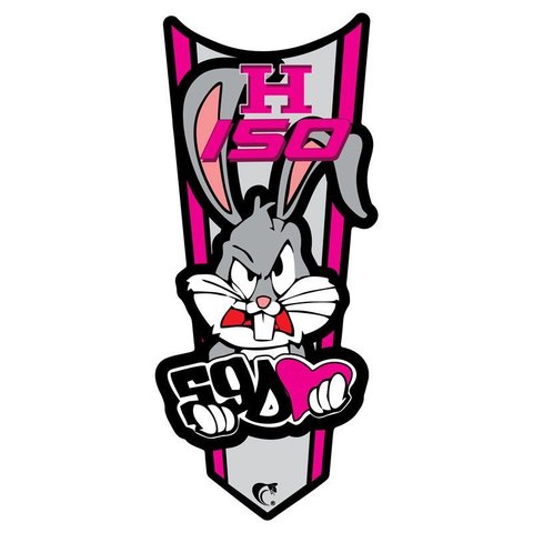 Adesivo Faixa Gravata sem Resina Moto Cg 150/160 Pernalonga Rosa