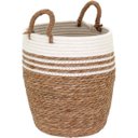 Ver imagem 4 de Jogo 3 Cesta Decorativa Organizadora Multiuso Fibra Natural Cachepô