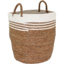 Ver imagem 2 de Jogo 3 Cesta Decorativa Organizadora Multiuso Fibra Natural Cachepô