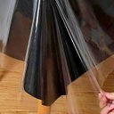 Ver imagem 5 de Kit 4 Toalhas de Mesa Quadrada 70x70 Plástico Transparente