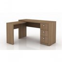 Ver imagem 1 de Mesa para Escritório Home Office Me4101 Mdp Amendoa