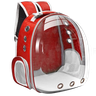 Mochila Pet para Transporte de Cães e Gatos Visão Panorâmica (vermelho) - 2