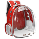 Ver imagem 2 de Mochila Pet para Transporte de Cães e Gatos Visão Panorâmica (vermelho)