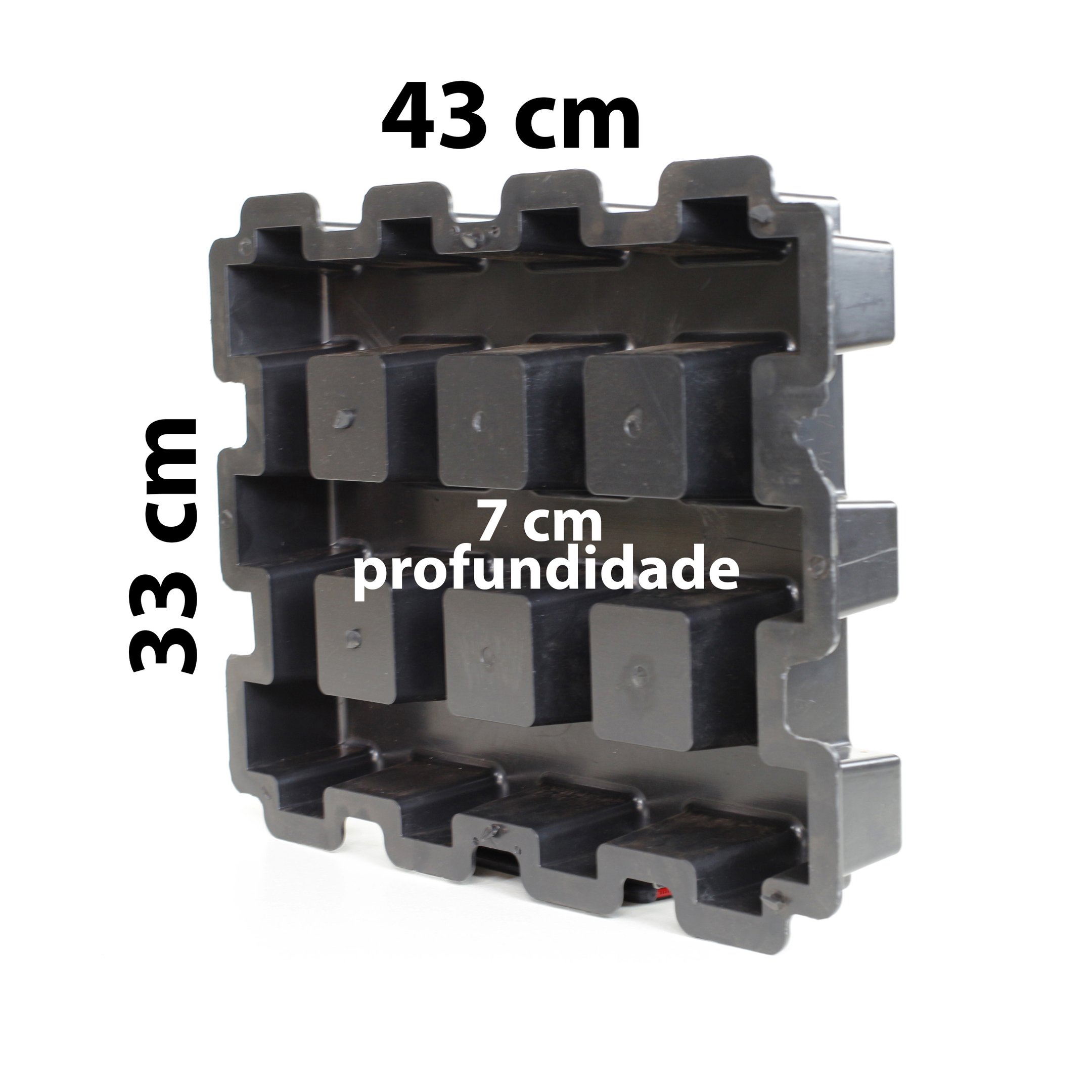 2 Formas Bloquete Piso Grama Concregrama Gme Formas 43x33x7 - 4