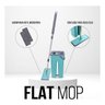 Rodo Flat Mop E Balde Lava E Seca Profissional Com 2 Refil - 2