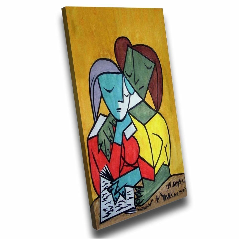 Quadro Decorativo Pablo Picasso Duas Mulheres Lendo:120x80 cm