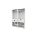 Ver imagem 2 de Armário Arara Gaveta Sabrina M10 100% Mdf (closet Gaveta) Vetorial Móveis Branco