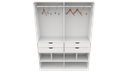 Ver imagem 5 de Armário Arara Gaveta Sabrina M10 100% Mdf (closet Gaveta) Vetorial Móveis Branco