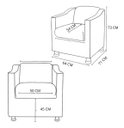 Ver imagem 2 de Kit 2 Poltronas Decorativa Bia Suede Marron Twdecora