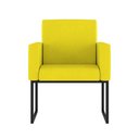 Ver imagem 3 de Kit Sofá 2 Lugares + 2 Poltronas para Recepção Sala Balaqui Cor:amarelo Amarelo