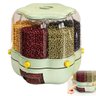 Dispenser Giratorio Cereal Grao Feijao Arroz Condimento Porta Tempero 360 Graus Armazenamento Hermet - 1
