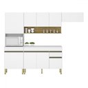 Ver imagem 2 de Cozinha Compacta Line 9 Portas 1 Gaveta Supremo/freijo - Kits Paraná