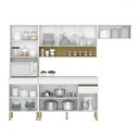 Ver imagem 3 de Cozinha Compacta Line 9 Portas 1 Gaveta Supremo/freijo - Kits Paraná