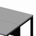 Ver imagem 5 de Plataforma de Trabalho 1,40 m X 1,20 m 2 Pessoas Design Industrial 100% MDF F5 Office Cor:Cinza