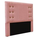 Ver imagem 2 de Cabeceira Solteiro 90cm Veludo Gênova Rosa