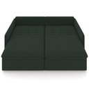 Ver imagem 3 de Sofá Cama Retrátil para Sala de Estar 234cm Una K01 Veludo Verde Musgo - Lyam Decor