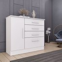 Ver imagem 2 de Cômoda 4 Gavetas com Sapateira Chicago Tcil