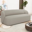 Ver imagem 2 de Sofá 2 Lugares Orgânico para Sala de Estar Living 170cm Heidy F04 Linho Bege - Lyam Decor