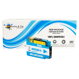 Cartucho de Tinta Compatível com Hp 933xl Ciano Cn054al Cn054an 13ml - 2