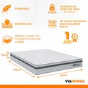 Ver imagem 2 de Cama Box com Colchão Casal Molas Ensacadas 138x188cm - Vianossa