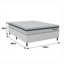 Ver imagem 4 de Cama Box com Colchão Casal Molas Ensacadas 138x188cm - Vianossa