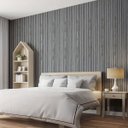 Ver imagem 4 de Painel Ripado Adesivo Flexivel Parede Decoraçao Sala Estar Casa Quanrto Clininca Consultorio Recepça