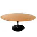 Ver imagem 1 de - Mesa de Jantar Tulipa Saarinen Oval 160x90 Cm - Freijó Rei Das Poltronas Preto
