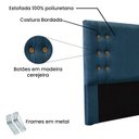 Ver imagem 4 de Cabeceira Queen 160cm Veludo Gênova Azul