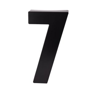 Números e Letras Residenciais / Comerciais Preto 3D 19cm:7