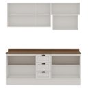 Ver imagem 5 de Cozinha Compacta Modulada com Nicho, Tampo e Rodapé 2m 9 Peças Friz Genialflex