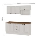 Ver imagem 2 de Cozinha Compacta Modulada com Nicho, Tampo e Rodapé 2m 9 Peças Friz Genialflex