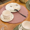 Aparelho de Jantar em Cerâmica Individual Jogo de Jantar Aquarelle Garden Mesa Posta Café da Manhã L - 2