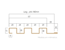 Ver imagem 4 de Painel Ripado Metálico Lystra Areia – Kit 5,90 M² | Infinity Wall - Kingspan Isoeste