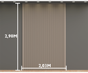 Ver imagem 3 de Painel Ripado Metálico Lystra Areia – Kit 5,90 M² | Infinity Wall - Kingspan Isoeste