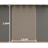 Painel Ripado Metálico Lystra, Cor Areia - Kit com 5,90m² Ec-kit Infinity Wall Lystra Areia/primer 1 - 3