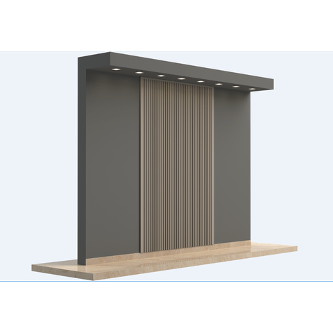 Painel Ripado Metálico Lystra Areia – Kit 5,90 M² | Infinity Wall - Kingspan Isoeste