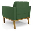 Ver imagem 5 de Poltrona Base de Madeira Fixa Castanho Elisa Suede D03 - D’Rossi Verde