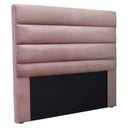 Ver imagem 2 de Cabeceira Solteiro 90cm Veludo La Itáliana Rosa