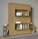 Ver imagem 2 de Kit 1 Cama Articulada de Casal com 2 Mesas de Cabeceira Cm8041 Tecnomobili