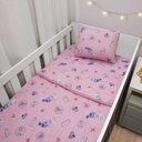 Ver imagem 2 de Edredom Kazzavip Baby Malha Berço Americano 100% Algodão Toque Macio Rosa