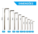 Ver imagem 3 de Jogo de Chaves “l” Torx 9 Peças T10 a T50 – Braswei