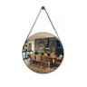 Espelho Banheiro Decorativo Redondo 40 Cm Preto - 1