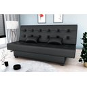 Ver imagem 1 de Sofá Cama Laila Corano Preto F281 - Matrix