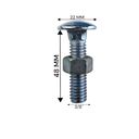 Ver imagem 3 de Parafuso Francês Galvanizado com Porca 3/8x11/2" (caixa com 150 Peças) Stein