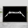 Quadro Logo Metallica Horizontal Poster Banda De Rock A4 - 1