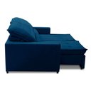 Ver imagem 5 de Sofa Retratil Reclinavel 2 Lugares 1,80m Atlantis Veludo Azul Marinho Lansofbr